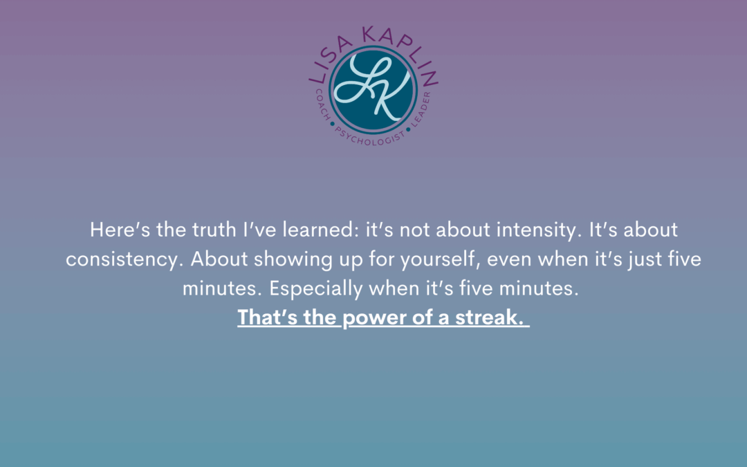 The Power of the Streak: How Small Wins Build Big Habits