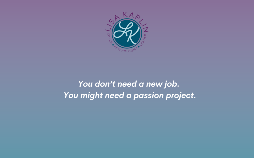 The Power of a Passion Project