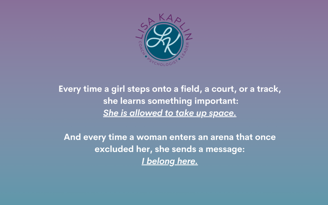 From the Sidelines to the Stadium: Women, the Olympics, & Leadership