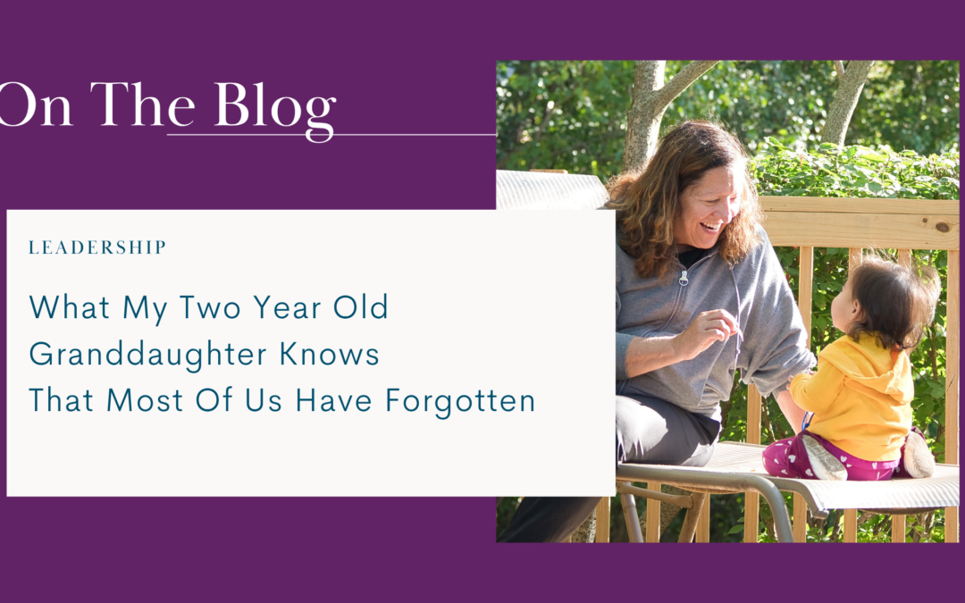 What My Two-Year-Old Granddaughter Knows That Most of Us Have Forgotten